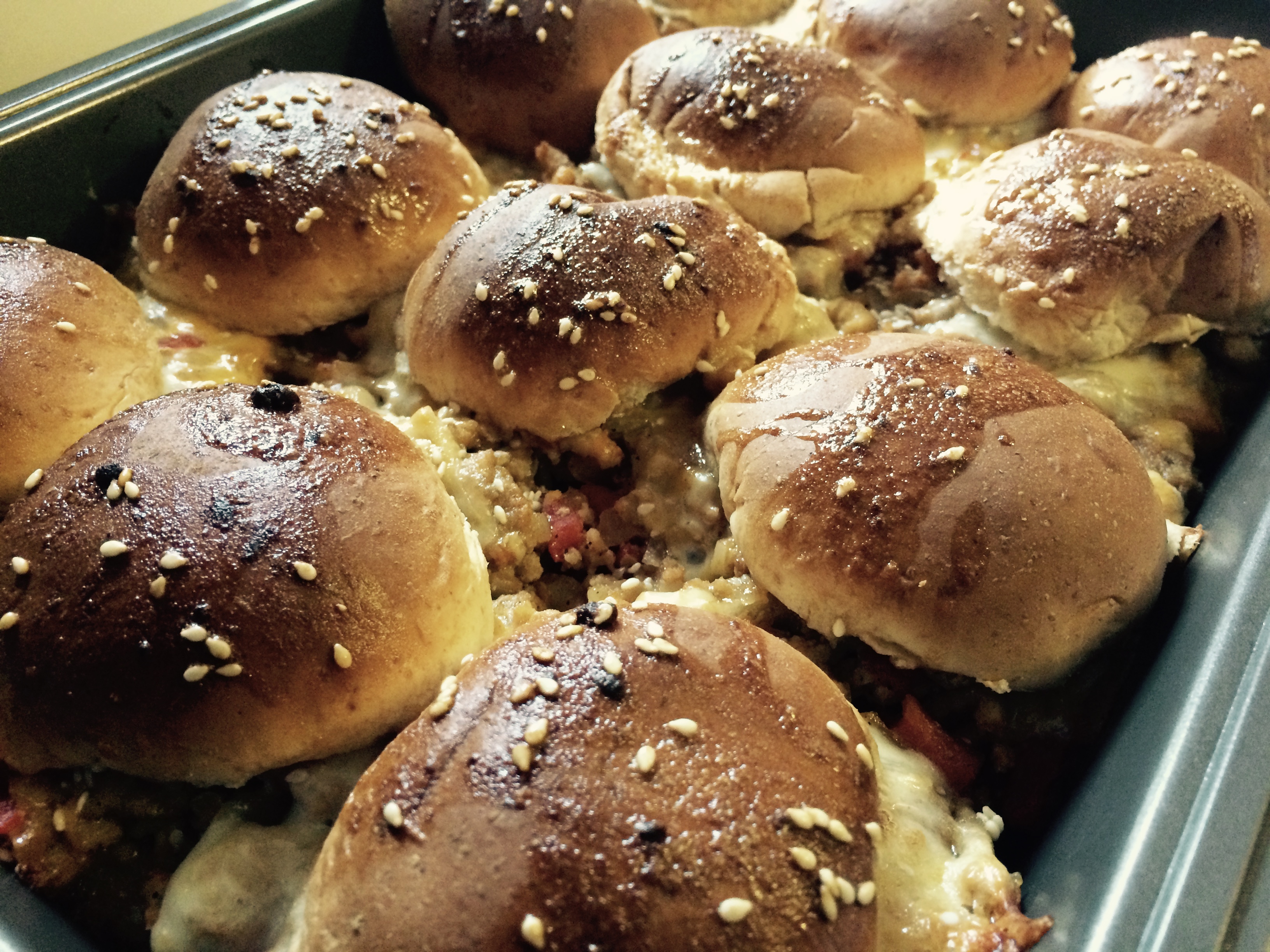Turkey Tuesday Cheesy Turkey Pull Apart Sliders My Other More Exciting Self
